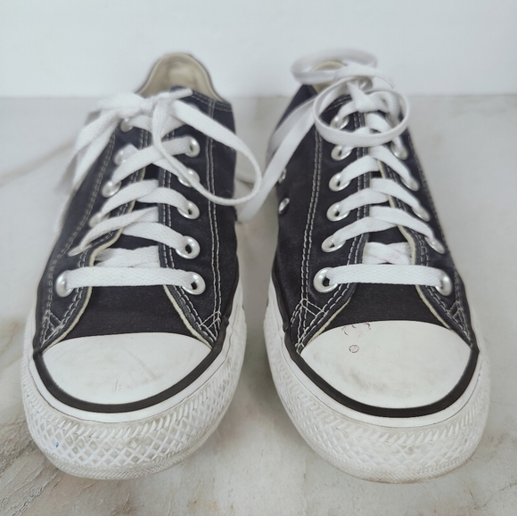 Converse Chuck Taylor All Star Black Canvas Low Sneakers, 7(M) 9(W) - Picture 3 of 13